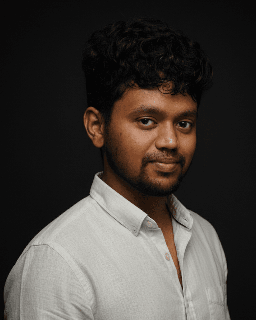 Studio portrait of Lucky Kannan